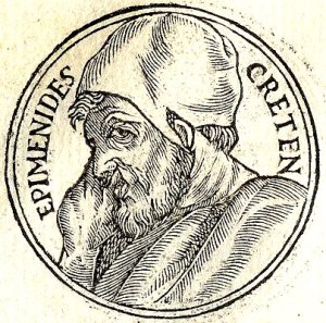 Epimenides was a Cretan who made one immortal statement: "All Cretans are liars." -- Wikipedia